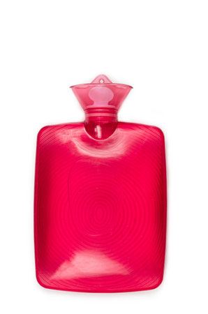 Hot water bottle or bag on white background for haelthcareの写真素材