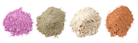 Panoramic of 4 ultra-lens powder arrgilesの写真素材