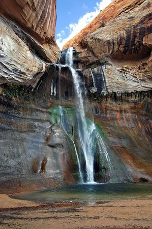 Calf Creek Falls Late Afternoonの写真素材