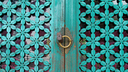 Design of Wooden Door in Korean Buddhist Templesの写真素材