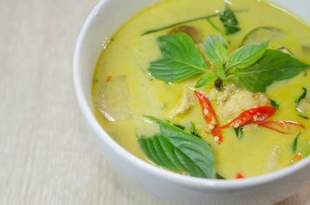 Green chicken curry, Thai cuisineの写真素材