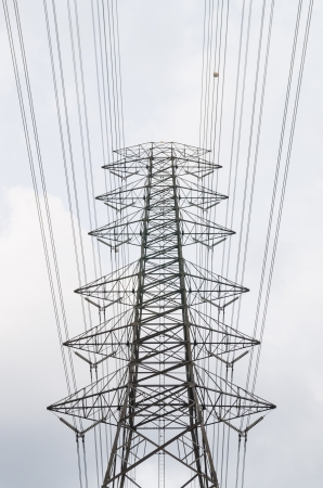 Electricity pylonの写真素材
