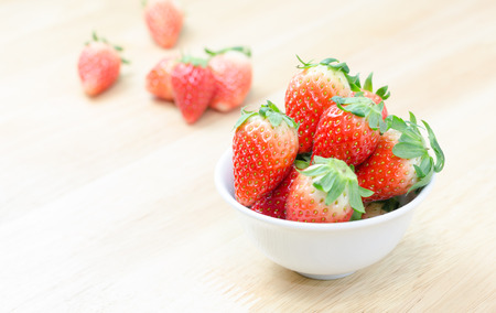 Red fresh strawberiesの写真素材
