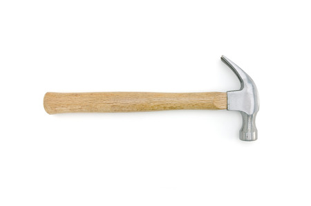 Hammer isolated on white backgroundの写真素材