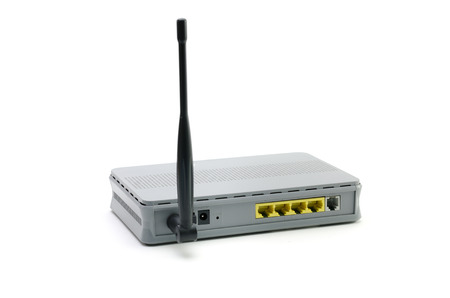 router on a white backgroundの写真素材