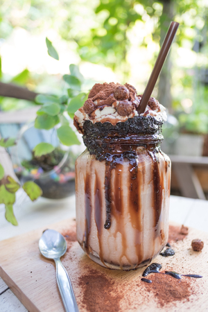 iced blended frappucinoの写真素材