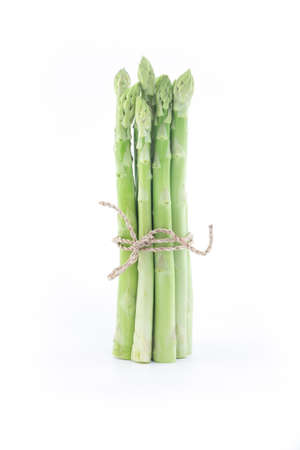 asparagus isolated on whiteの写真素材