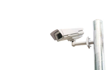 cctv camera isolated on white background