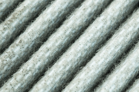 Close up dirty car air filter, used partの写真素材