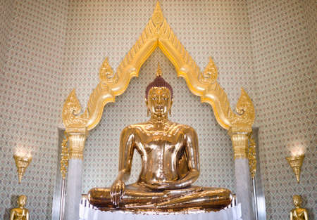 Golden Buddha, three-meters tall and 5 5 tons, made of solid gold from Traimit temple, Bangkok,...