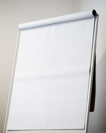 Blank flipboard with the flipped papar on it