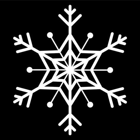 snowflake icon vectorのイラスト素材