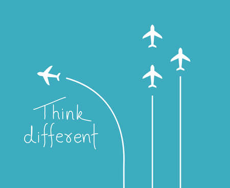 Different think conceptのイラスト素材