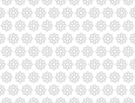gray flower pattern seamless for backdropのイラスト素材