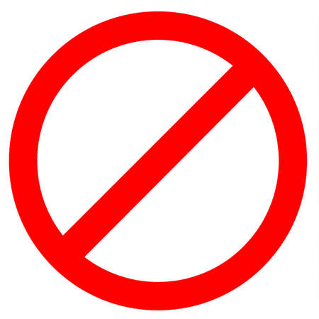 stop sign icon on white backgroundのイラスト素材