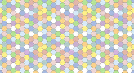 colorful honeycomb pattern seamless backgroundのイラスト素材