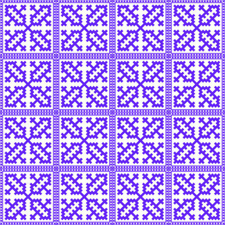 Hmong pattern seamless, purple vector designのイラスト素材