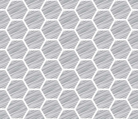 honeycomb sketch pattern seamless, art background vector illustrationのイラスト素材
