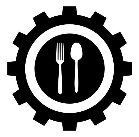 food industry icon, vector sign symbolのイラスト素材