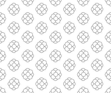 line floral pattern seamless, floral vector backdropのイラスト素材