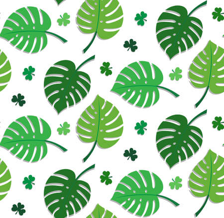 leaves pattern seamless 14のイラスト素材