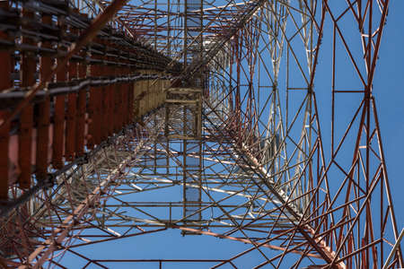 Mobile phone communication antenna towerの写真素材