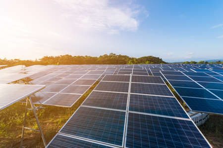 Power plant using renewable solar energyの写真素材