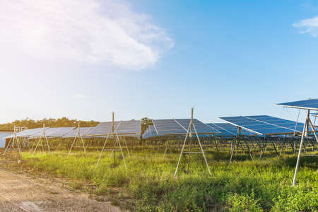 Power plant using renewable solar energyの写真素材