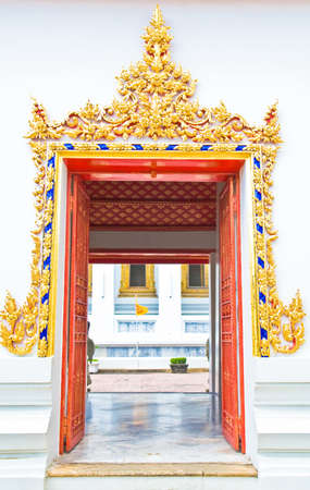 The Door of Thai Temple,の写真素材