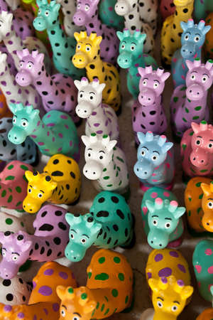 Earthenware in the marketの写真素材