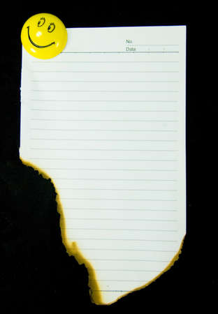 Note with a smiling magnetの写真素材