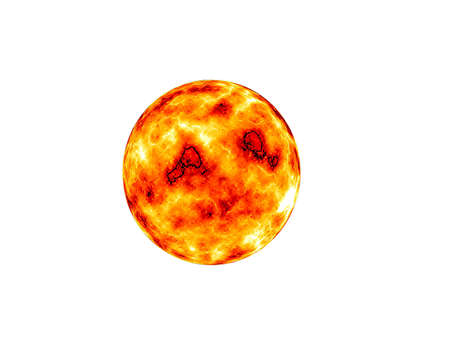 sun on whiteの写真素材