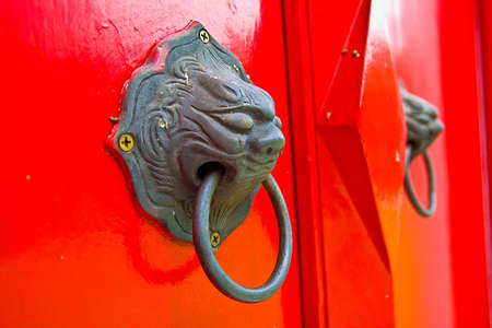 Thai temple door ornament 