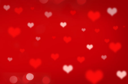 Red hearts background. Copy space for text. Valentine's day concept.の写真素材