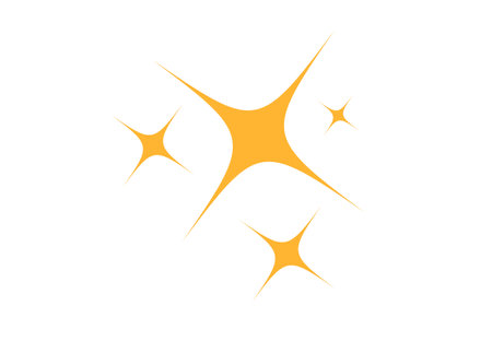 Sparkles Stars icon isolated on white background. Vector illustration.のイラスト素材