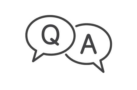 Questions And Answers Speech Bubble Icon Q And A Sign On White Background Vector Illustrationのイラスト素材 ストックフォト 写真素材のstock Foto ストックドットフォト