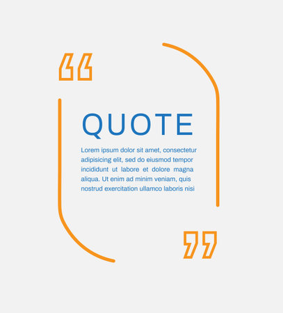 Quote frames templates. quote text bubbles. Speech Bubble isolated on yellow background. Vector illustrationのイラスト素材