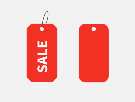 Set of sale tags and labels isolated on white background. Special offer, Hot sale, discount. Vector illustrationのイラスト素材