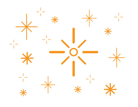 Sparkles Stars icon isolated on white background. Twinkling stars. Stars light effect. Vector illustrationのイラスト素材