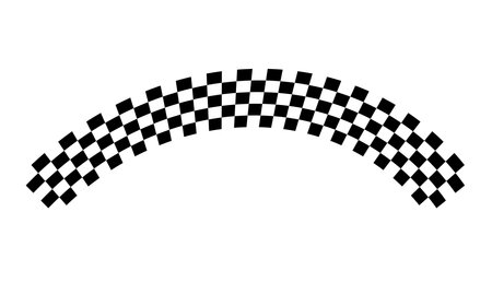 Race flag background. Checkered flag. Black and white checker. Finishing flag.のイラスト素材