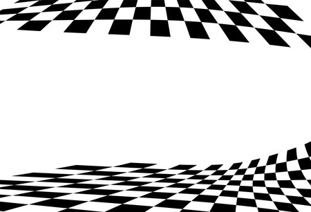 Race flag background. Checkered flag. Black and white checker. Finishing flag.のイラスト素材