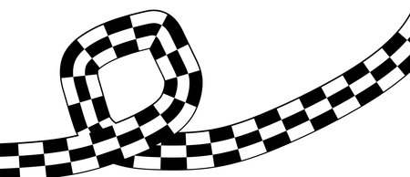 Race flag background. Checkered flag. Black and white checker. Start and finish flag. Vectorのイラスト素材