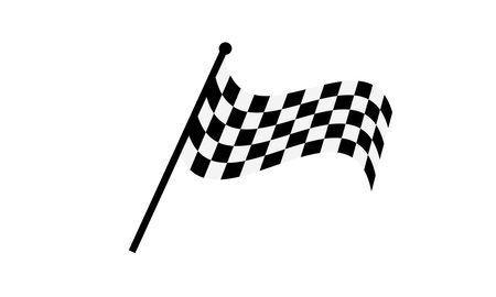 Race flag. Checkered flag or start and finish flag. Crossed flag for Racing Motorsport.のイラスト素材