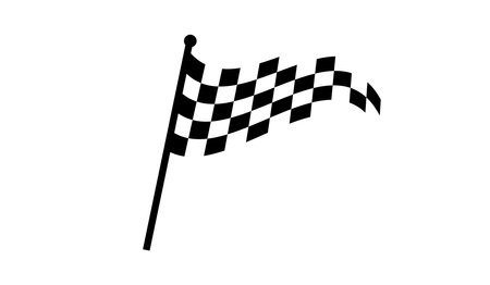 Race flag. Checkered flag or start and finish flag. Crossed flag for Racing Motorsport.のイラスト素材
