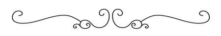 Vintage decorative lines. text dividers. Line border. Lines separators, Borders, Vintage dividers, Underline elements. Vector illustrationのイラスト素材