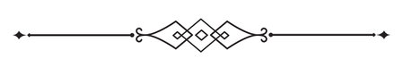 Vintage decorative lines. text dividers. Line border. Lines separators, Borders, Vintage dividers, Underline elements. Vector illustrationのイラスト素材