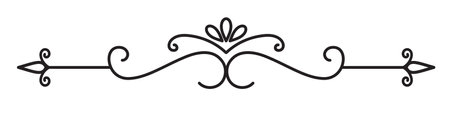 Vintage decorative lines. text dividers. Line border. Lines separators, Borders, Vintage dividers, Underline elements. Vector illustrationのイラスト素材