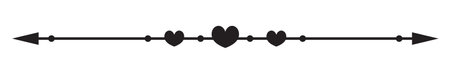 Vintage decorative lines. text dividers. Line border. Lines separators, Borders, Vintage dividers, Underline elements. Vector illustrationのイラスト素材