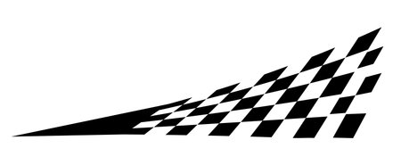 Race flag. Checkered flag. Vectorのイラスト素材
