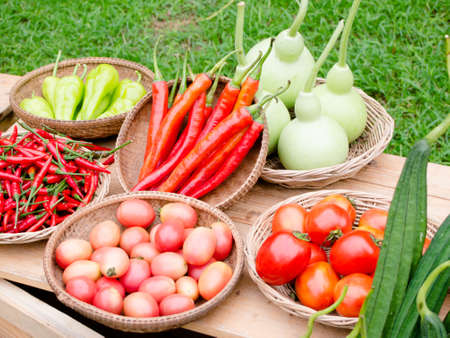 close up vegetables at a farmers market